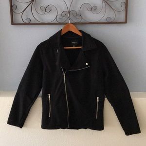 Forever 21 MEN Med cotton bomber sweatshirt zip-up